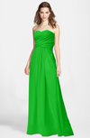 ColsBM Aliana Classic Green Simple Sweetheart Sleeveless Zip up Chiffon Bridesmaid Dresses