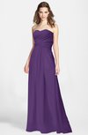 ColsBM Aliana Dark Purple Simple Sweetheart Sleeveless Zip up Chiffon Bridesmaid Dresses