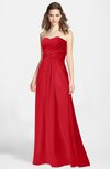 ColsBM Aliana Red Simple Sweetheart Sleeveless Zip up Chiffon Bridesmaid Dresses