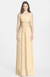 ColsBM Samara Apricot Gelato  Trumpet Sleeveless Zip up Chiffon Floor Length Bridesmaid Dresses