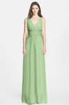 ColsBM Samara Sage Green  Trumpet Sleeveless Zip up Chiffon Floor Length Bridesmaid Dresses