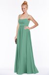 ColsBM Shelby Beryl Green Glamorous Empire Sleeveless Chiffon Ruching Bridesmaid Dresses