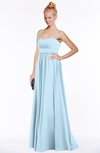 ColsBM Shelby Ice Blue Glamorous Empire Sleeveless Chiffon Ruching Bridesmaid Dresses