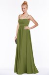 ColsBM Shelby Olive Green Glamorous Empire Sleeveless Chiffon Ruching Bridesmaid Dresses