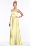 ColsBM Shelby Soft Yellow Glamorous Empire Sleeveless Chiffon Ruching Bridesmaid Dresses