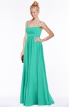 ColsBM Shelby Viridian Green Glamorous Empire Sleeveless Chiffon Ruching Bridesmaid Dresses