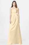 ColsBM Briley Apricot Gelato Modest Fit-n-Flare Sweetheart Sleeveless Chiffon Floor Length Bridesmaid Dresses