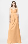 ColsBM Briley Apricot Modest Fit-n-Flare Sweetheart Sleeveless Chiffon Floor Length Bridesmaid Dresses