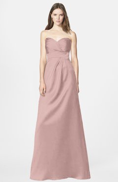 ColsBM Briley Blush Pink Modest Fit-n-Flare Sweetheart Sleeveless Chiffon Floor Length Bridesmaid Dresses