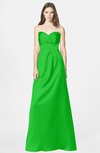 ColsBM Briley Classic Green Modest Fit-n-Flare Sweetheart Sleeveless Chiffon Floor Length Bridesmaid Dresses