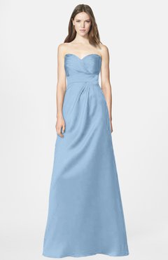 ColsBM Briley Dusty Blue Modest Fit-n-Flare Sweetheart Sleeveless Chiffon Floor Length Bridesmaid Dresses