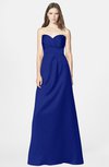 ColsBM Briley Electric Blue Modest Fit-n-Flare Sweetheart Sleeveless Chiffon Floor Length Bridesmaid Dresses