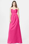 ColsBM Briley Fandango Pink Modest Fit-n-Flare Sweetheart Sleeveless Chiffon Floor Length Bridesmaid Dresses
