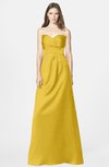 ColsBM Briley Lemon Curry Modest Fit-n-Flare Sweetheart Sleeveless Chiffon Floor Length Bridesmaid Dresses
