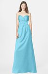 ColsBM Briley Light Blue Modest Fit-n-Flare Sweetheart Sleeveless Chiffon Floor Length Bridesmaid Dresses