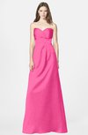ColsBM Briley Rose Pink Modest Fit-n-Flare Sweetheart Sleeveless Chiffon Floor Length Bridesmaid Dresses