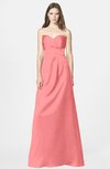 ColsBM Briley Shell Pink Modest Fit-n-Flare Sweetheart Sleeveless Chiffon Floor Length Bridesmaid Dresses