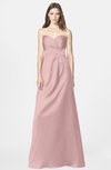 ColsBM Briley Silver Pink Modest Fit-n-Flare Sweetheart Sleeveless Chiffon Floor Length Bridesmaid Dresses