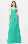 ColsBM Briley Viridian Green Modest Fit-n-Flare Sweetheart Sleeveless Chiffon Floor Length Bridesmaid Dresses