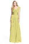 ColsBM Magnolia Daffodil Gorgeous A-line V-neck Chiffon30 Floor Length Bridesmaid Dresses