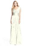 ColsBM Magnolia Ivory Gorgeous A-line V-neck Chiffon30 Floor Length Bridesmaid Dresses