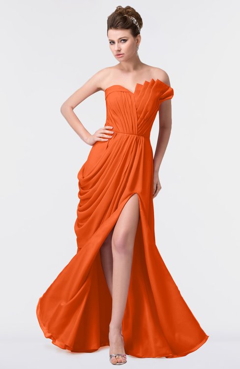 ColsBM Gwen Tangerine Bridesmaid Dresses - ColorsBridesmaid