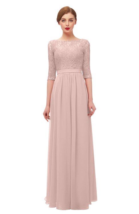 dusty rose gown
