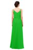 ColsBM Sasha Classic Green Bridesmaid Dresses Column Simple Floor Length Sleeveless Zip up V-neck