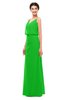 ColsBM Sasha Classic Green Bridesmaid Dresses Column Simple Floor Length Sleeveless Zip up V-neck