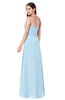 ColsBM Kinley Ice Blue Bridesmaid Dresses Sleeveless Sexy Half Backless Pleated A-line Floor Length