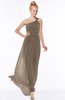 ColsBM Nina Latte Glamorous Fit-n-Flare One Shoulder Sleeveless Zip up Chiffon30 Bridesmaid Dresses
