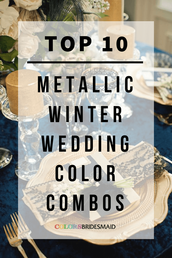 metallic winter color combos