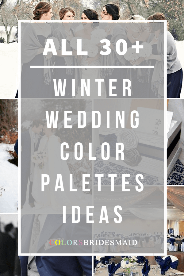 winter wedding color combos 2018