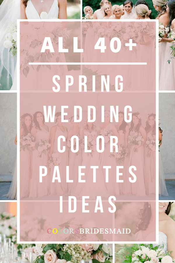 all spring wedding color palettes