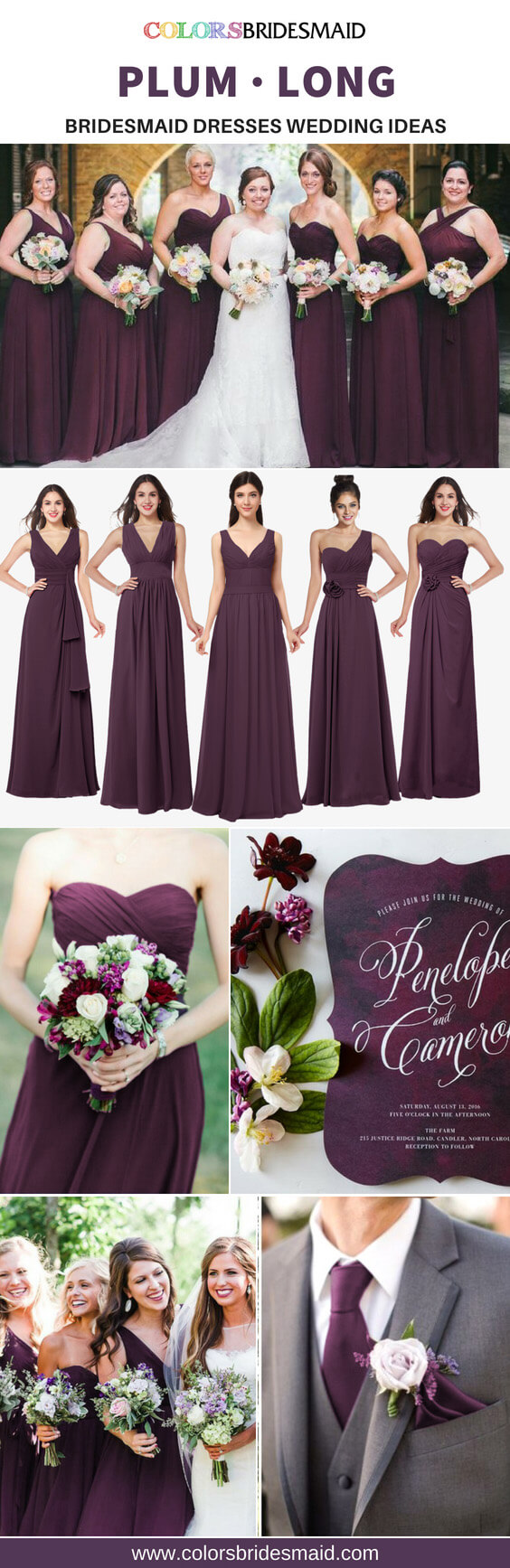 plum dress for wedding
