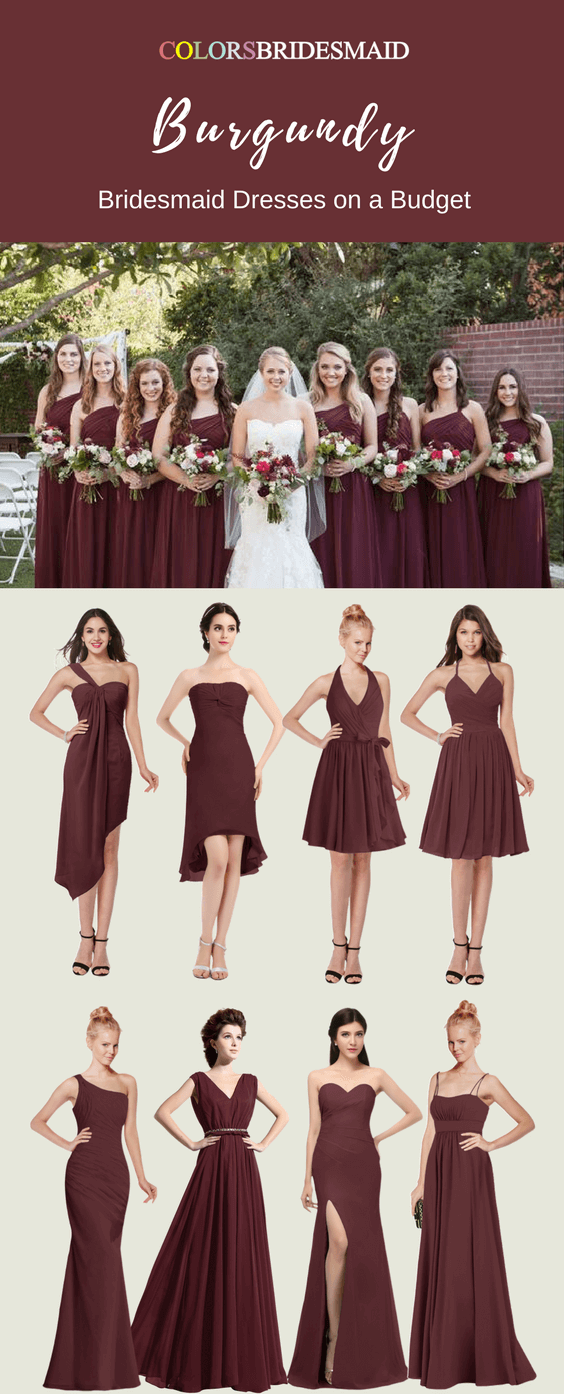 Buy > burgundy bridesmaid dresses > in stock