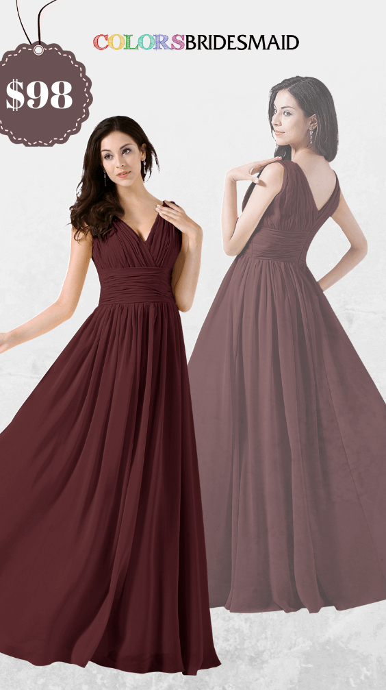 burgundy dress to wear to a wedding