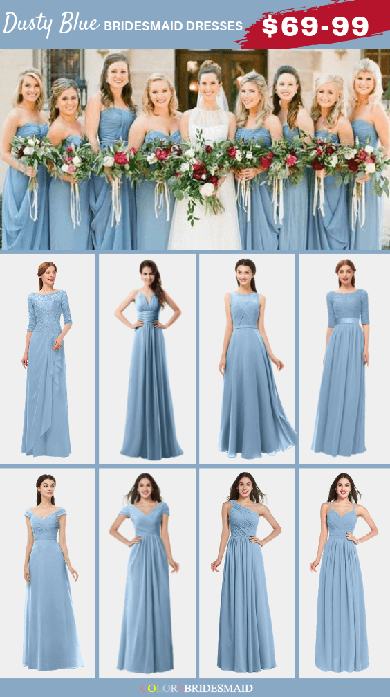 Romantic Dusty Blue Fall Wedding Color Ideas - ColorsBridesmaid