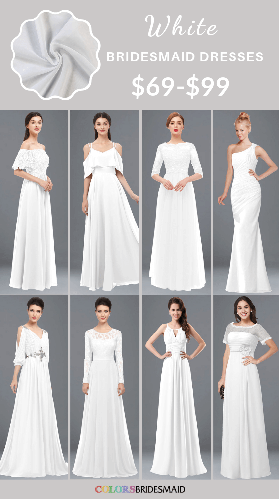 ColsBM white bridesmaid dresses